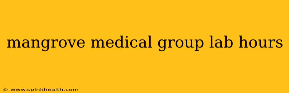 mangrove medical group lab hours