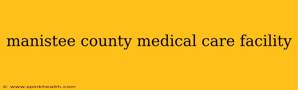 manistee county medical care facility
