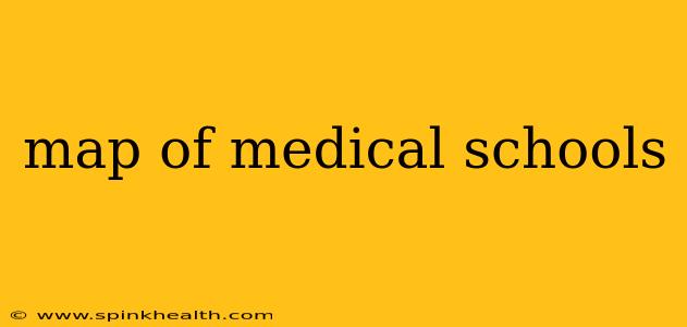 map of medical schools