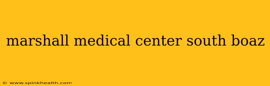 marshall medical center south boaz