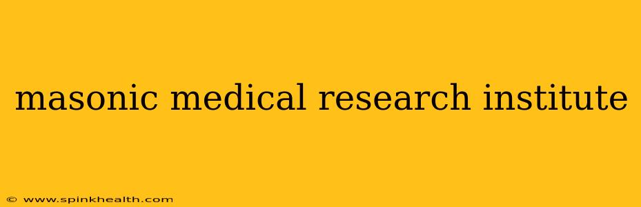 masonic medical research institute
