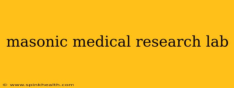 masonic medical research lab