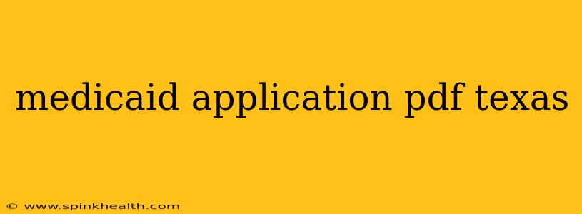 medicaid application pdf texas