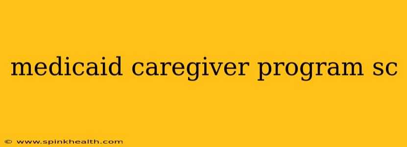 medicaid caregiver program sc