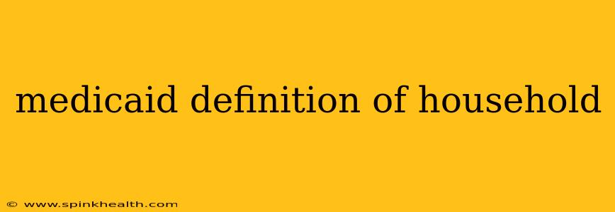 medicaid definition of household