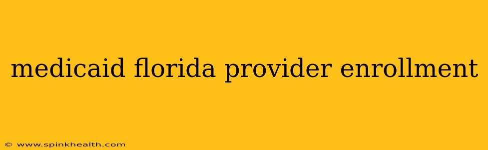 medicaid florida provider enrollment