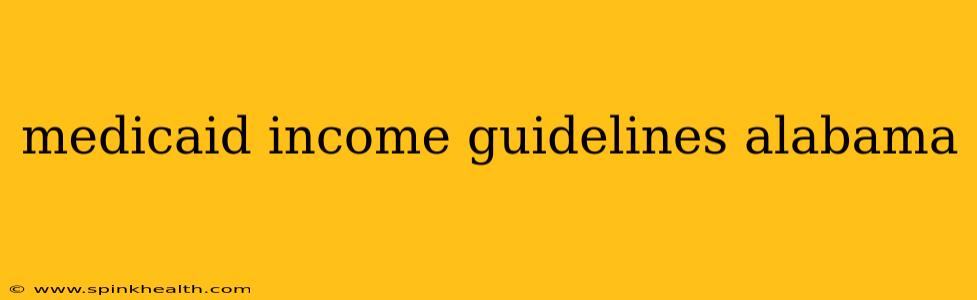 medicaid income guidelines alabama