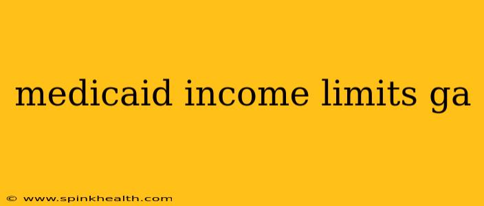medicaid income limits ga