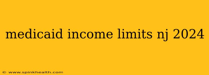 medicaid income limits nj 2024