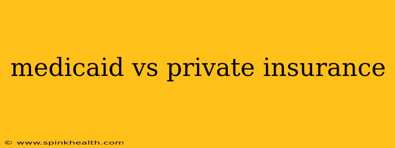 medicaid vs private insurance