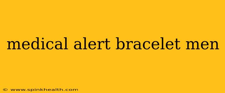 medical alert bracelet men