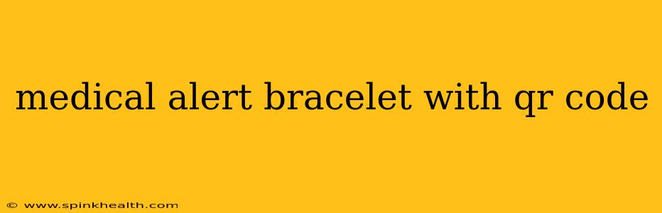 medical alert bracelet with qr code