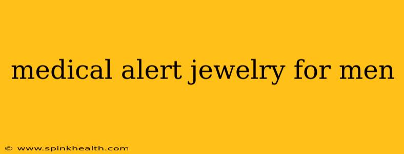 medical alert jewelry for men