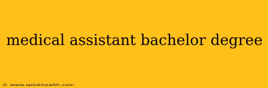 medical assistant bachelor degree
