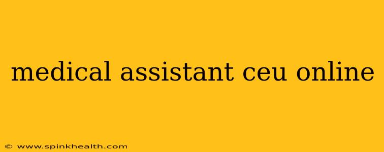 medical assistant ceu online