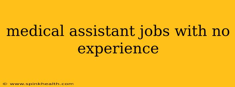 medical assistant jobs with no experience