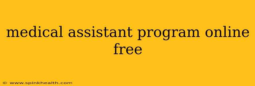 medical assistant program online free