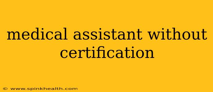 medical assistant without certification