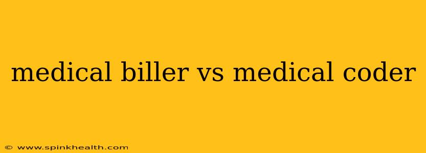 medical biller vs medical coder