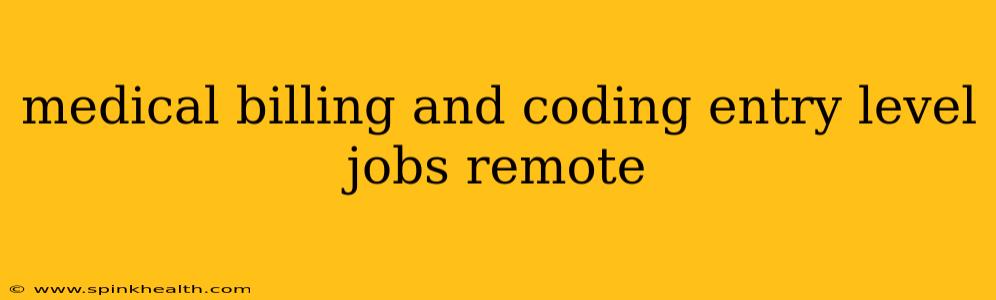 medical billing and coding entry level jobs remote