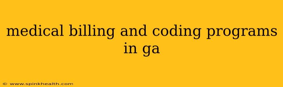 medical billing and coding programs in ga