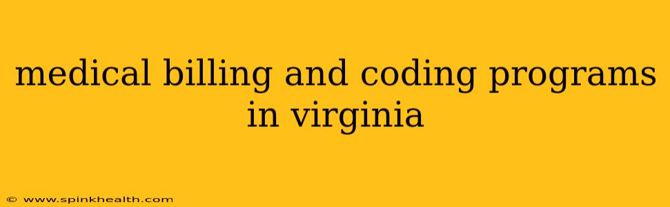 medical billing and coding programs in virginia