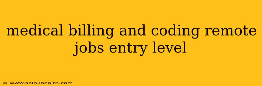 medical billing and coding remote jobs entry level