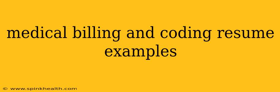 medical billing and coding resume examples