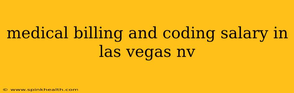 medical billing and coding salary in las vegas nv