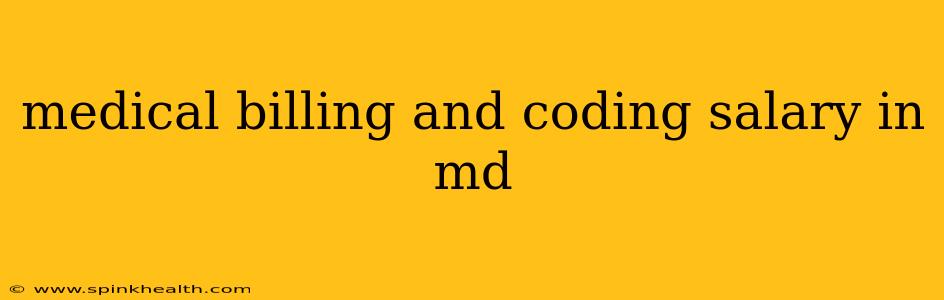 medical billing and coding salary in md