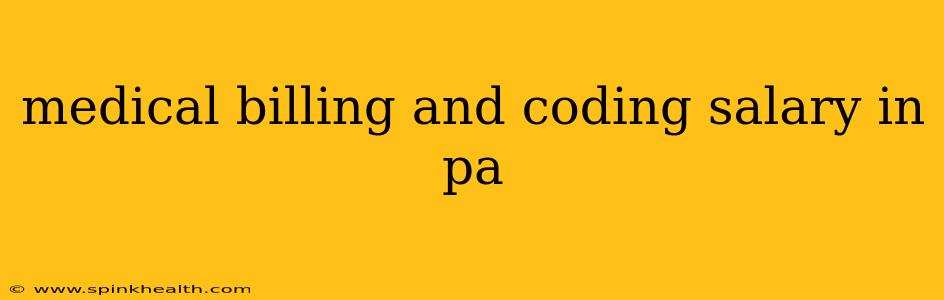 medical billing and coding salary in pa