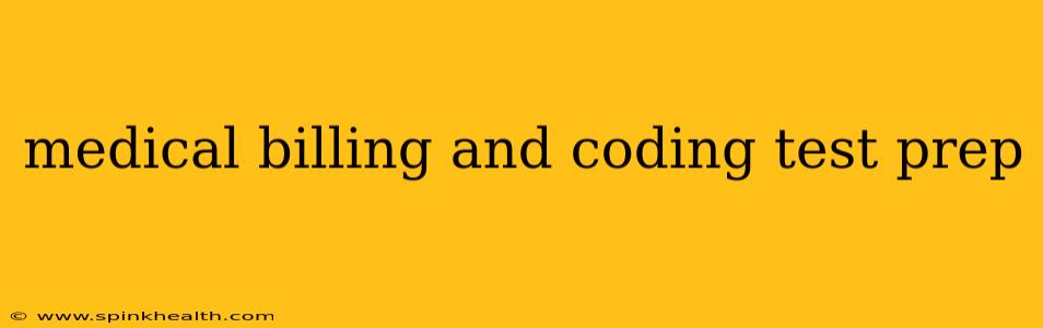medical billing and coding test prep