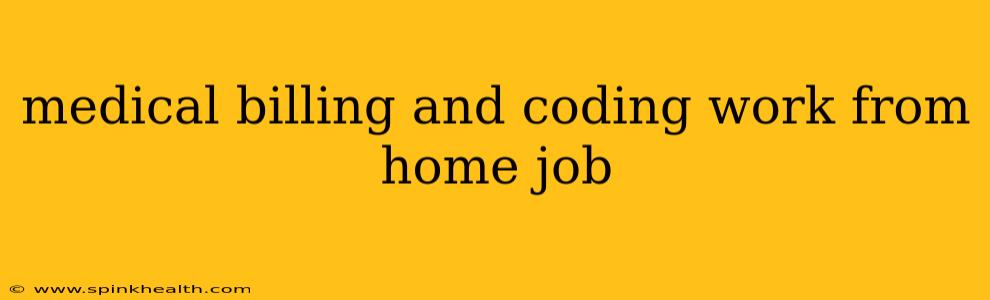 medical billing and coding work from home job