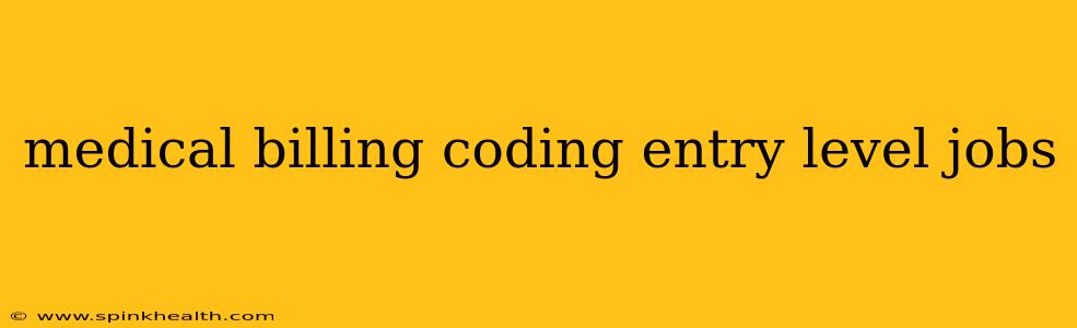 medical billing coding entry level jobs