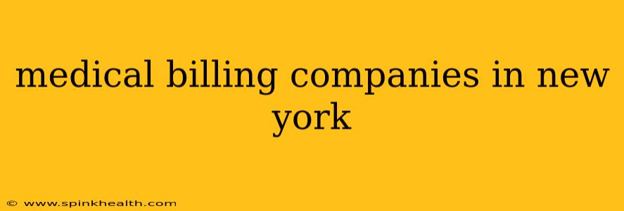 medical billing companies in new york