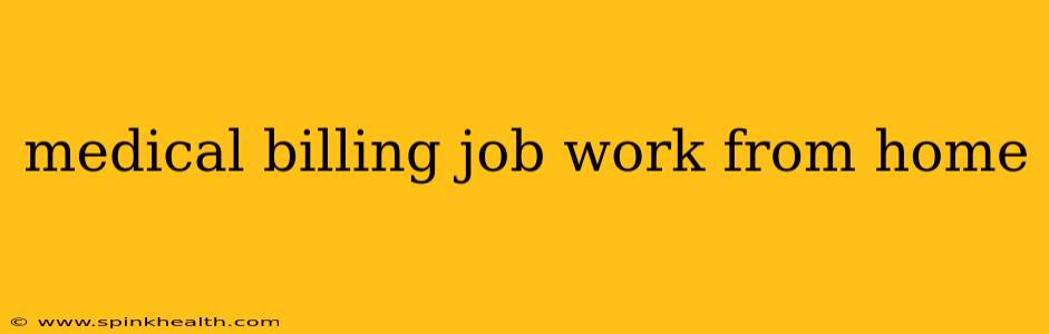 medical billing job work from home