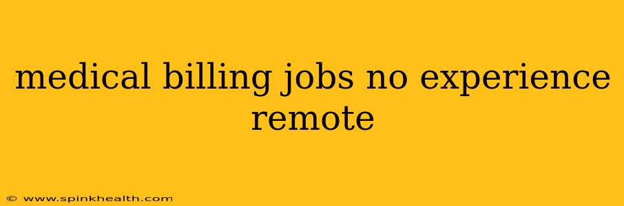 medical billing jobs no experience remote