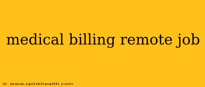 medical billing remote job