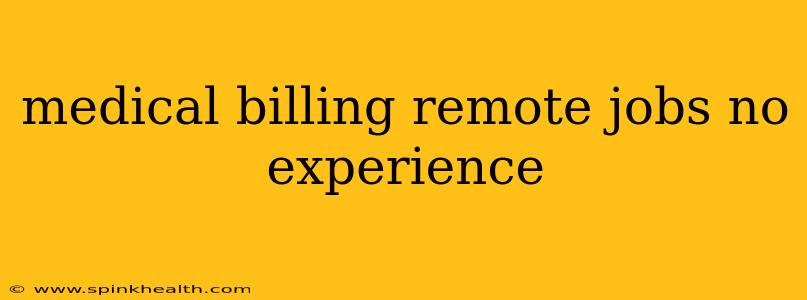 medical billing remote jobs no experience