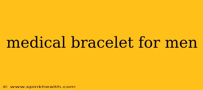 medical bracelet for men