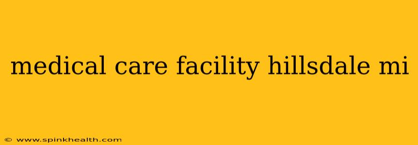 medical care facility hillsdale mi
