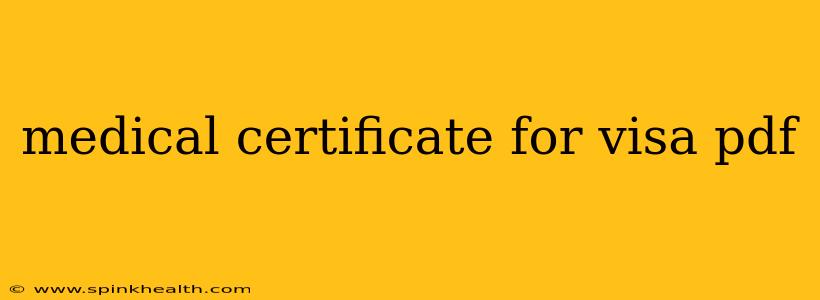 medical certificate for visa pdf
