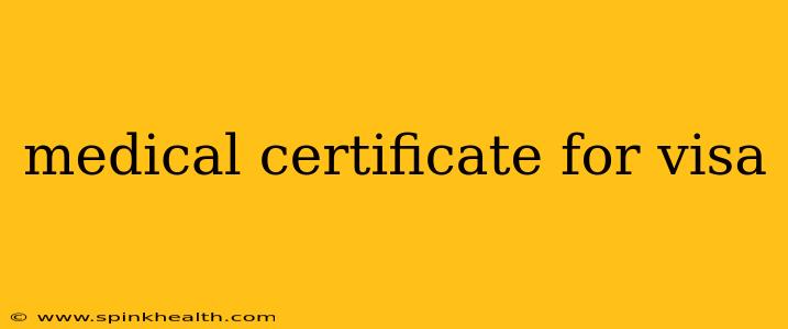 medical certificate for visa