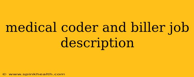 medical coder and biller job description