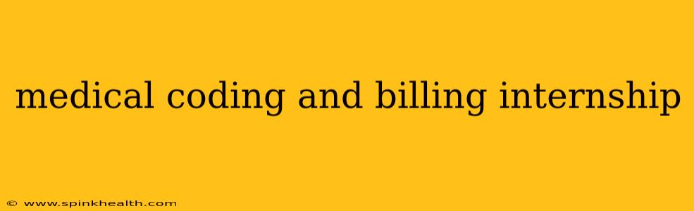 medical coding and billing internship