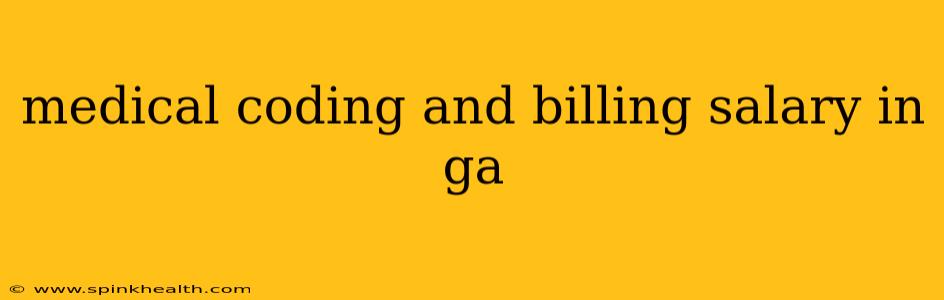 medical coding and billing salary in ga