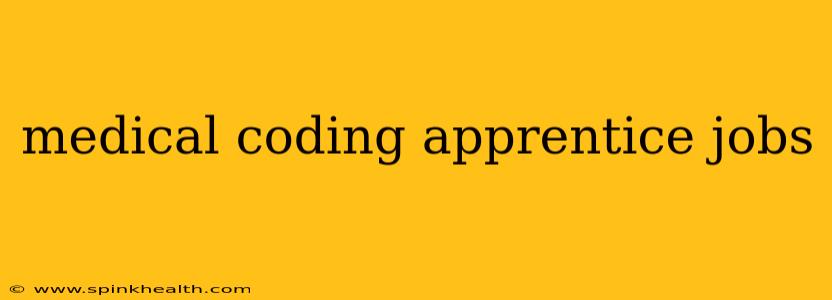medical coding apprentice jobs