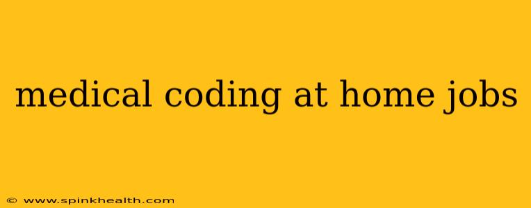 medical coding at home jobs