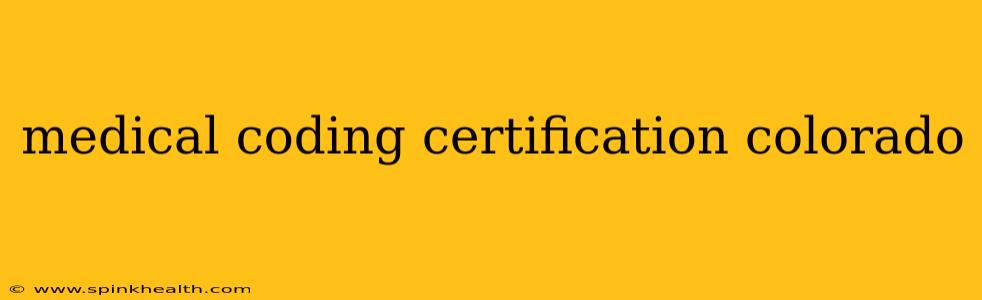 medical coding certification colorado