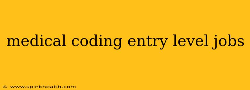 medical coding entry level jobs